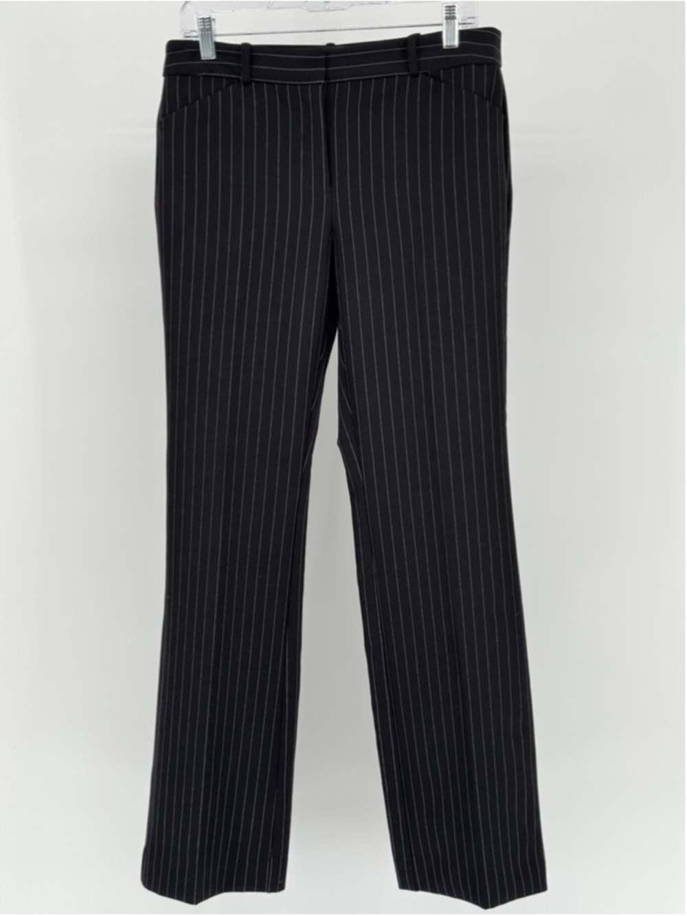 Liz Claiborne Women's Black & White Pinstripe Trousers Size 6